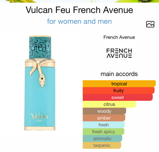 Vulcan Feu - Eau de Parfum - Perfume For Men, 100ml